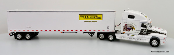 Only One! J.B. Hunt 1:64 Freightliner Century Class CST 120 Sleeper Cab w/ 53' Trailer: J.B. Hunt - Never Forgotten (Coin Bank)