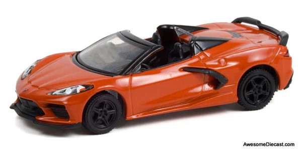 Greenlight 1:64 2021 Chevrolet Corvette Stingray Convertible, Sebring Orange