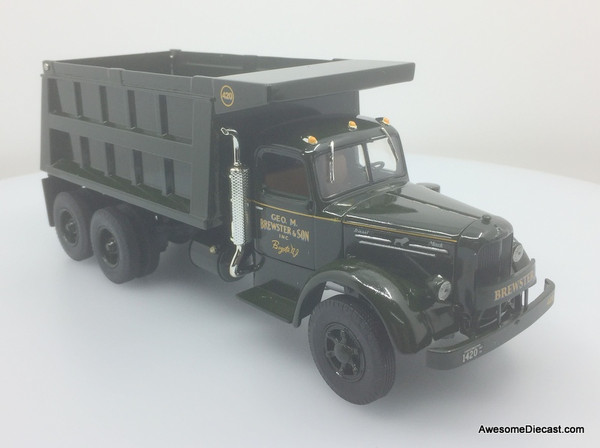 First Gear 1:34 Mack L Series Dump Truck: M. Brewster & Son