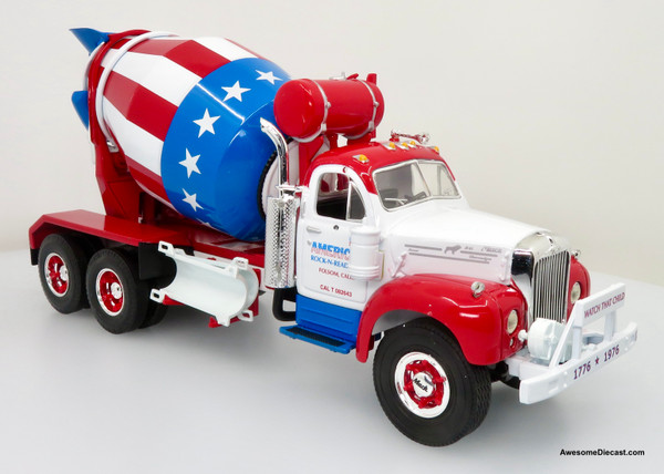 Only One! First Gear 1:34 1960 Mack B-Model Mixer: American Rock-N-Ready Mix