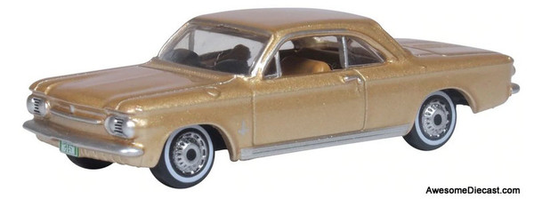 Oxford 1:87 1963 Chevrolet Corvair Coupe, Metallic Gold