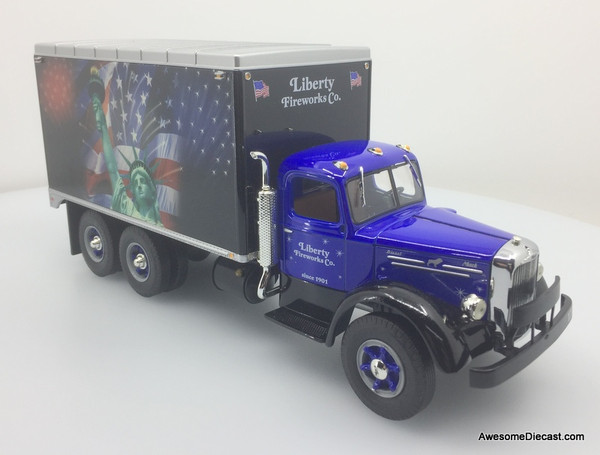 First Gear 1:34 Mack L Series Dry Goods Van: Liberty Fireworks