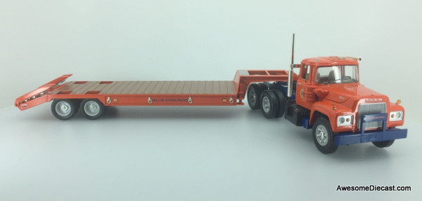 First Gear 1:34 Mack R-Model Day Cab w/Lowboy Trailer: Allis-Chalmers