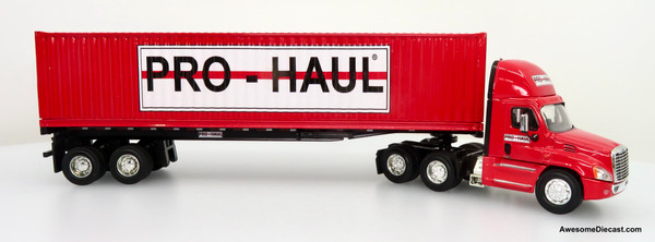 Only One! PEM Tonkin Replicas 1:64 Freightliner Cascadia Day Cab w/ 40' Container Trailer: Pro-Haul