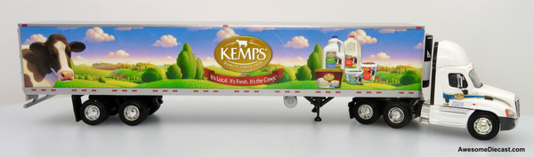 Only One! PEM Tonkin Replicas 1:64 Freightliner Cascadia Day Cab w/ 53' Refrigerated Trailer: Kemps