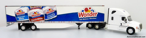 Only One! PEM Tonkin Replicas 1:64 Freightliner Cascadia Sleeper Cab w/ 53' Trailer: IBC Trucking / Wonder Bread / Hostess