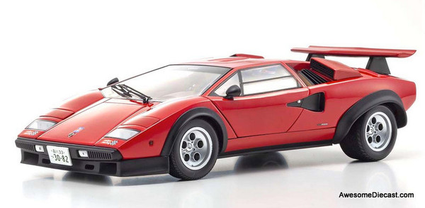 Kyosho 1:18 Lamborghini Countach, Red: Walter Wolf Racing