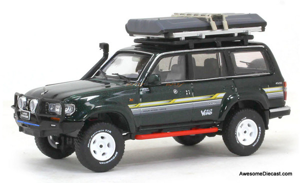 Kengfai 1:64 1990 Toyota Land Cruiser J8, Metallic Green