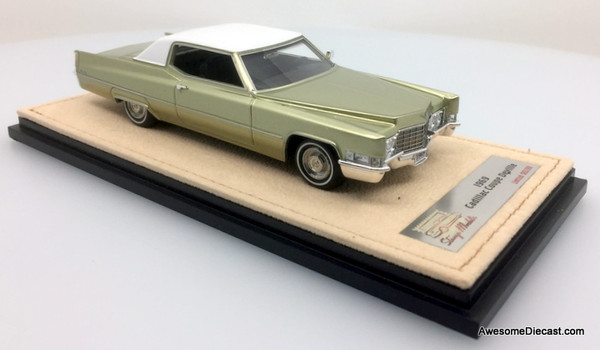Stamp Models 1:43 1968 Cadillac Coupe DeVille, Palmetto Green Metallic