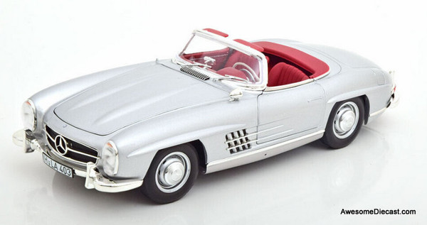 Norev 1:18 1957 Mercedes-Benz 300SL Roadster, Silver