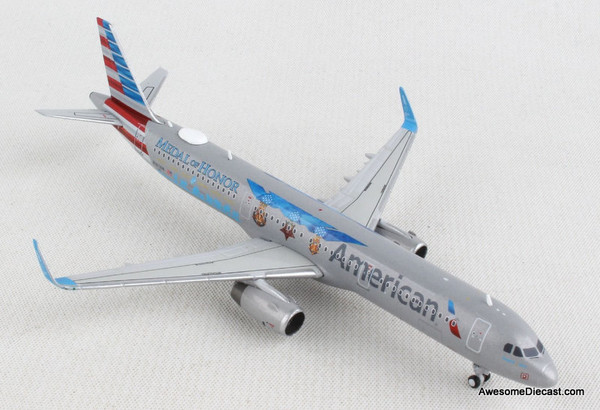 Gemini Jets 1:400 Airbus A321: American Airlines, Flagship Valor Medal Of Honor Livery