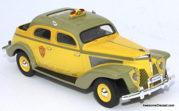 Automodello 1:43 1941 Checker Model A Taxi: New York Cab Co. Yellow