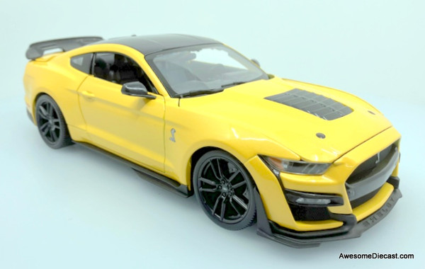 Maisto 1:18 2020 Mustang Shelby GT500, Metallic Yellow