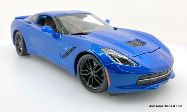 Maisto 1:18 2014 Chevrolet Corvette Z51, Metallic Blue
