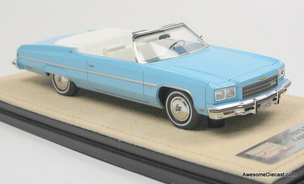 Stamp Models 1:43 1975 Chevrolet Caprice Convertible, Medium Blue