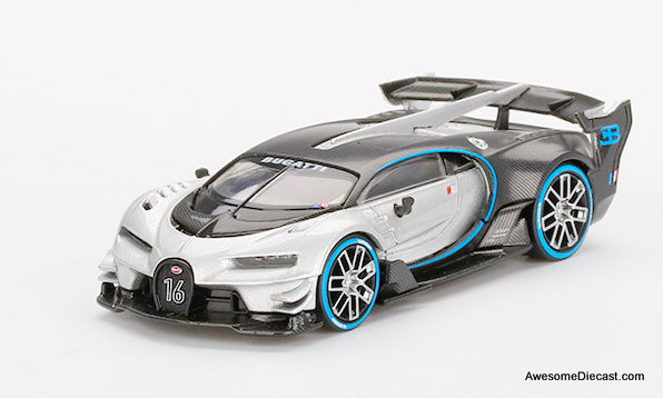 Mini GT 1:64 Bugatti Vision Gran Turismo, Silver