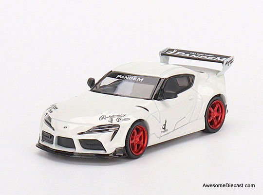 Mini GT 1:64 Pandem Toyota GR Supra V1.0, Pearl White