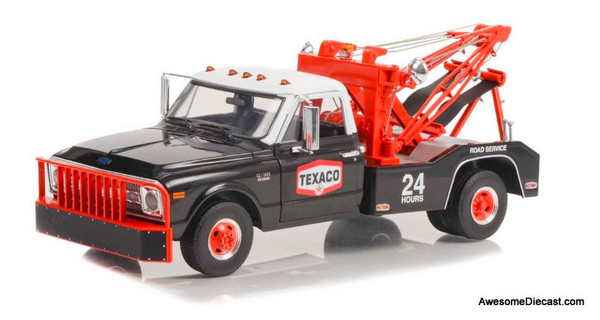 Greenlight 1:18 1970 Chevrolet C-30 Dually Wrecker: Texaco 24 Hour Road Service