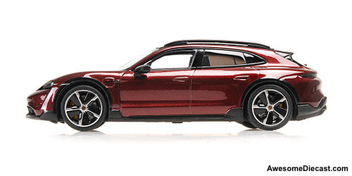Minichamps 1:43 2022 Porsche Taycan Cross Turismo Turbo S, Cherry