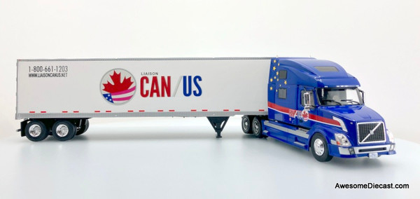 Altaya 1:43 1998 Volvo VN 670 Sleeper w/53' Dry Goods Trailer: Liaison Can/USA