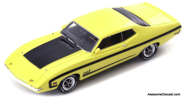 Avenue43 By AutoCult 1:43 1970 Ford Torino King Cobra, Yellow