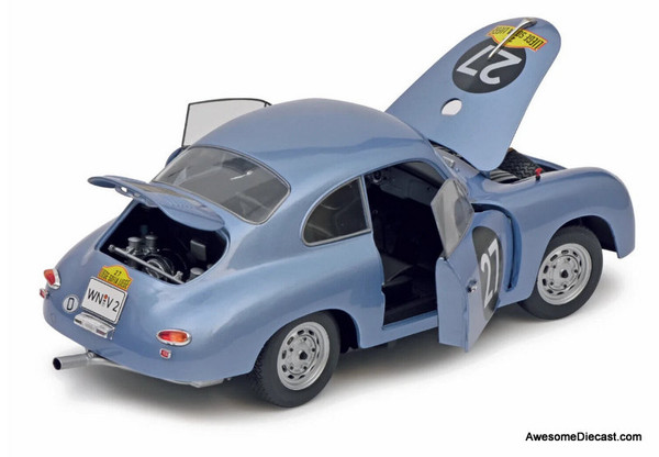 Schuco 1:18 1960 Porsche 356 A Carrera Coupe Rally Car #27