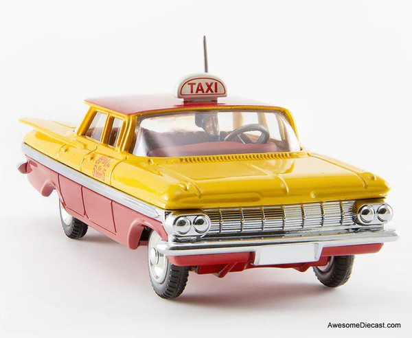 Corgi Re-Creation 1:50 1960 Chevrolet Impala Taxi, Red/Yellow