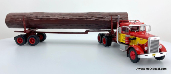 Altaya 1:43 1962 Peterbilt 281 Day Cab w/Log Carrier Trailer: Gilchrist Timber Company