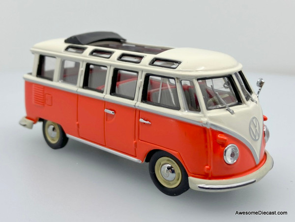Minichamps 1:43 Volkswagen Samba Bus, Orange/Cream