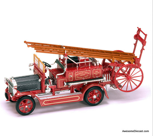 Road Signature 1:43 1921 Dennis N Type Fire Truck: Burton On Trent Fire Brigade 