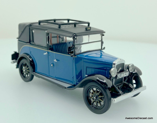 Oxford Diecast 1:43 1934 Austin Low Loader London Taxi, Blue