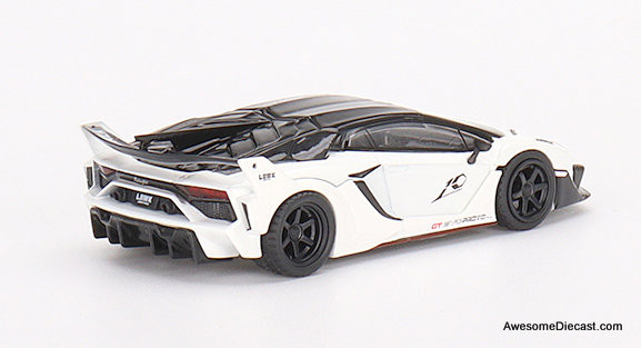 Mini GT 1:64 Lamborghini Aventador GT EVO LB-Silhouette Works, White