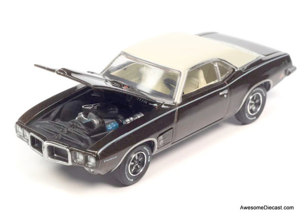 AutoWorld 1:64 1969 Pontiac Firebird, Espresso Brown Metallic