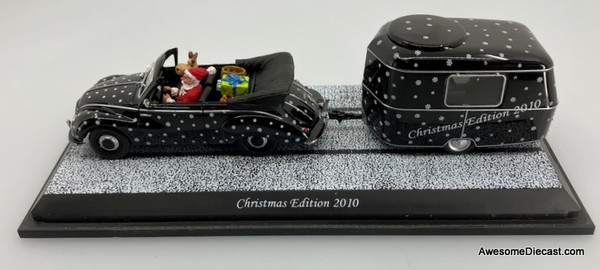RARE!! Schuco 1:43 DKW 3=6 Convertible w/Caravan: Christmas Edition 2010