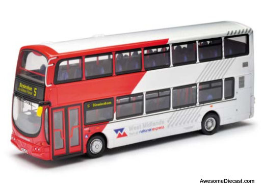 Corgi 1:76 Wright Eclipse Gemini Double Decker Bus, National Express: Destination,Birmingham