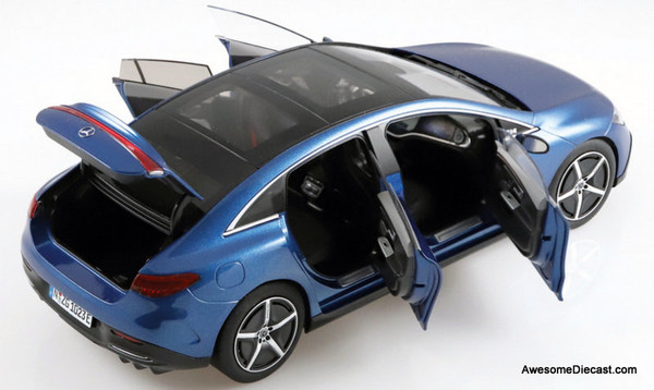 NZG 1:18 2022 Mercedes Benz-EQ EQE, Spectral Blue