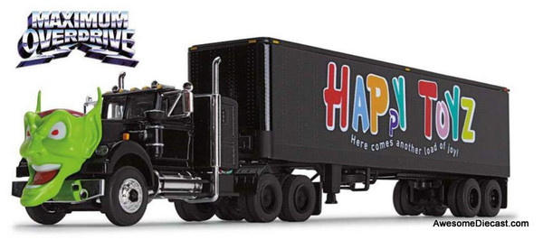 DCP by FG 1:64 White Western Star w/Green Goblin Head & 40' Vintage Trailer: Maximum Overdrive "Happy Toyz"