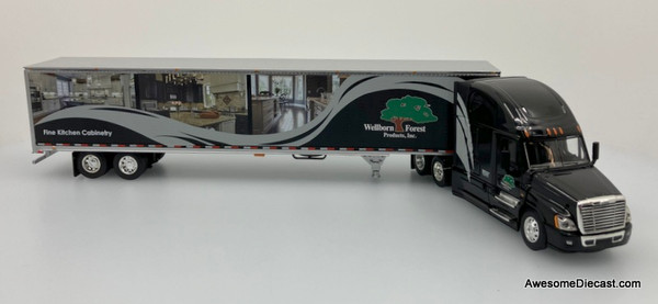 Only One!! DCP 1:64 Freightliner Cascadia High Roof Sleeper w/53' Dry Goods Trailer: Wellborn Forest