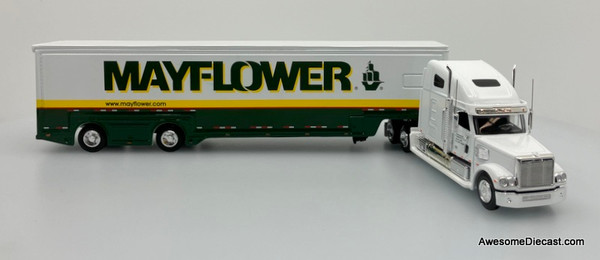 RARE!! Liberty Classics 1:64 Freightliner High Top Sleeper w/53' Moving Trailer: Mayflower Van Lines