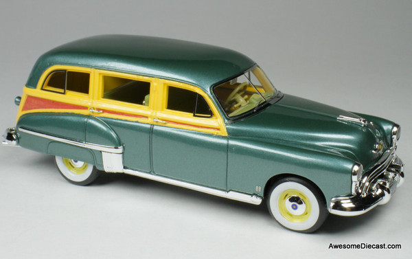 Goldvarg Collection 1:43 1949 Oldsmobile Station Wagon, Alpine Green Metallic