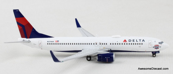 Gemini Jets 1:400 Boeing 737-800: Delta Airlines, Atlanta Braves