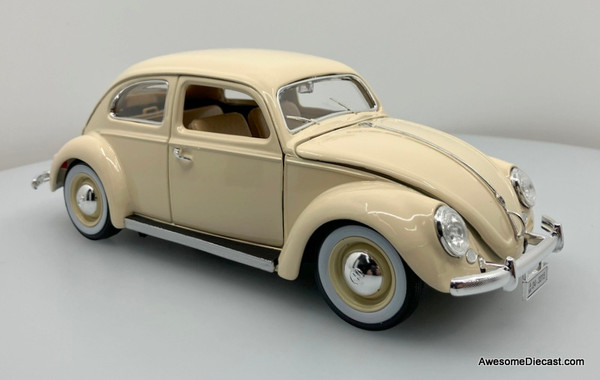 Maisto 1:18 1955 Volkswagen Beetle, Ivory