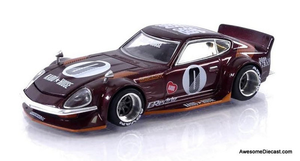 Mini GT (Kaido House) 1:64 Nissan Fairlady Z S30Z Wide Spec, Dark Red