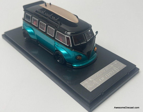 Liberty64 1:64 Volkswagen T1 Bus, Black/Blue