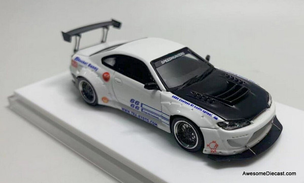 Wildfire 1:64 Nissan Silvia S15 Rocket Bunny, White