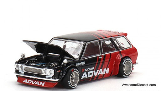 Mini GT (Kaido House) 1:64 Datsun 510 Pro Street Wagon: Advan Yokohama