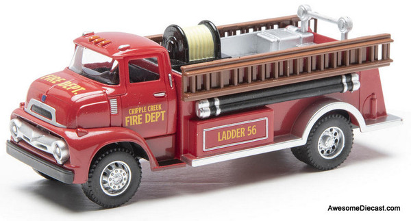 Denver Diecast 1:48 1956 Ford Fire Truck: Cripple Creek Fire Department 