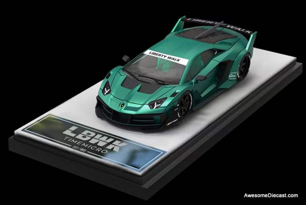 Time Micro 1:64 Lamborghini Aventador  LBWK, Green
