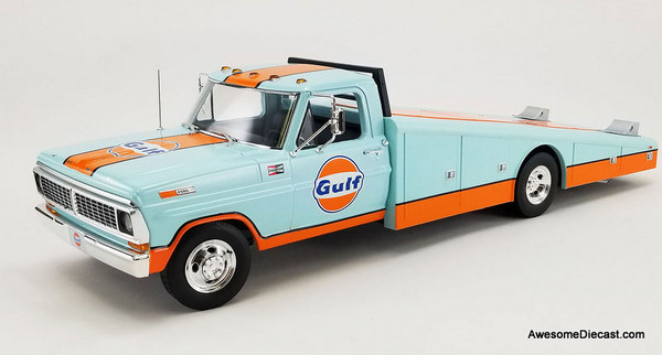 ACME 1:18 1970 Ford F-350 Ramp Truck: Gulf Racing Team
