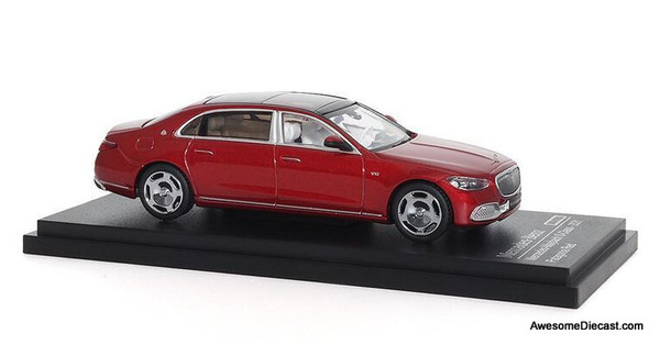 AR Box 1:64 2021 Mercedes Maybach S-Class, Palagonia Red